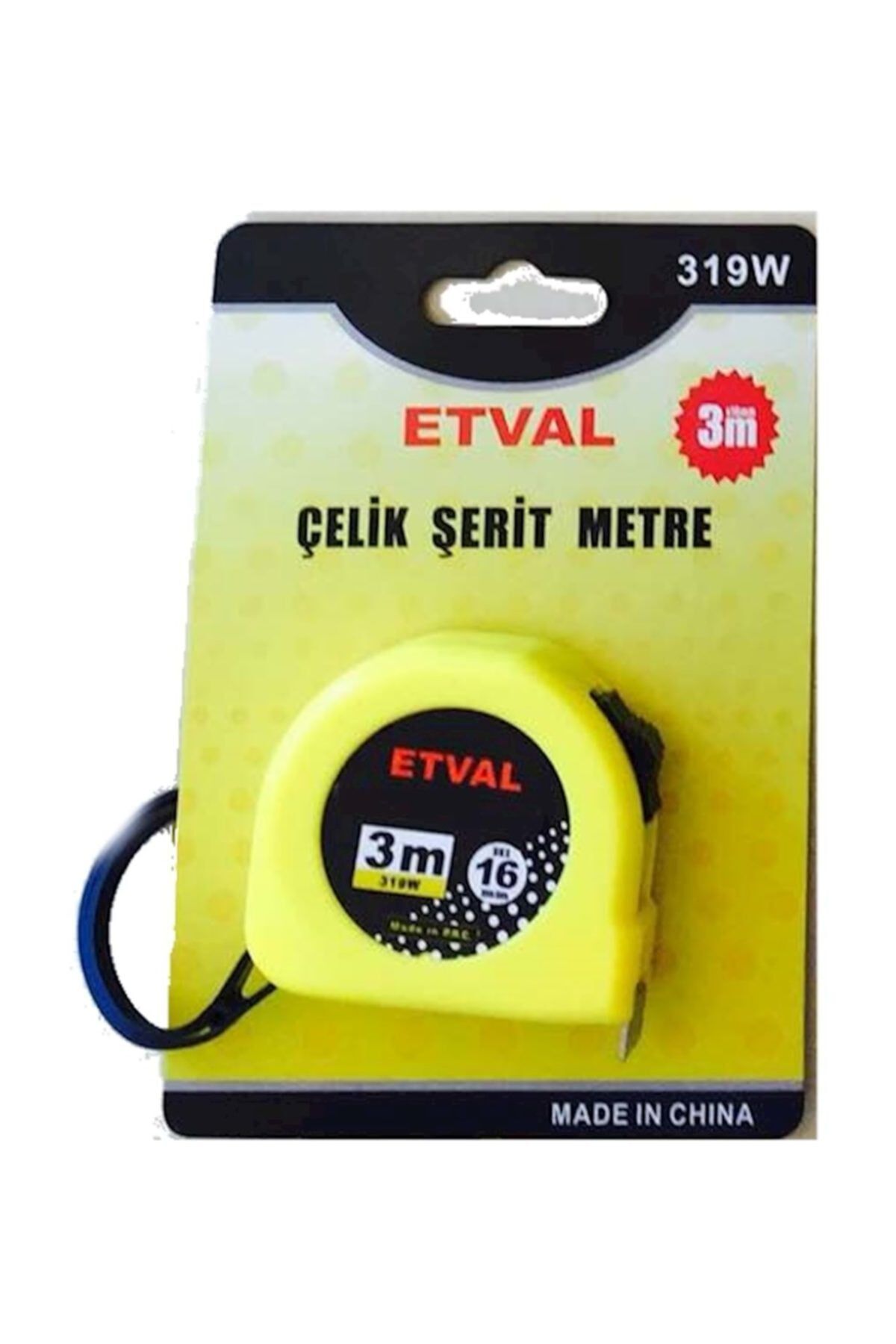 İthal Eco Şerit Metre 3mt x 16mm