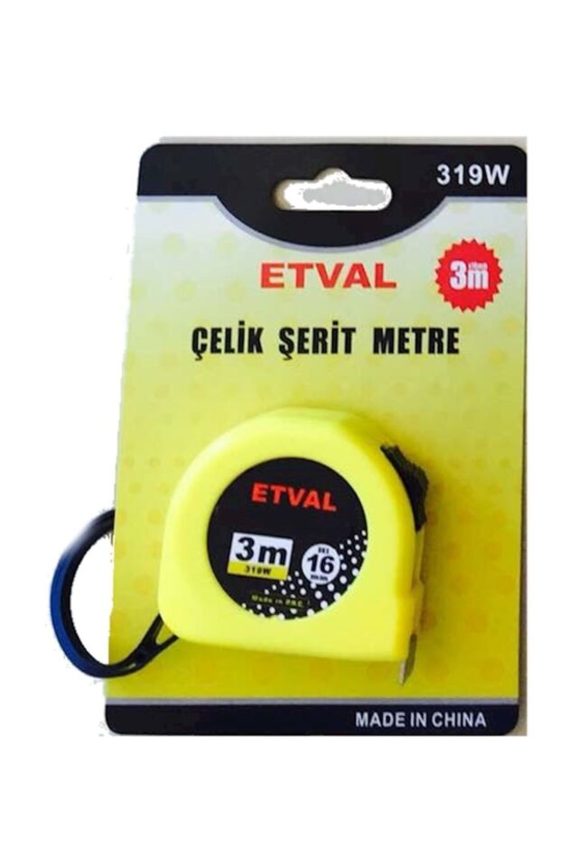 İthal Eco Şerit Metre 3mt x 16mm