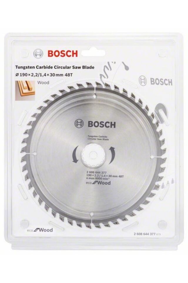 Bosch Daire Testeresi Eko Ahşap 190x30mm 48 Diş
