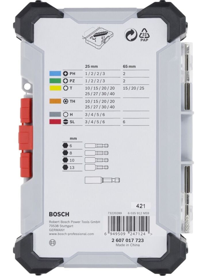 Bosch Profosyonel Extra Hard Vidalama Uç Seti (43 Parça)