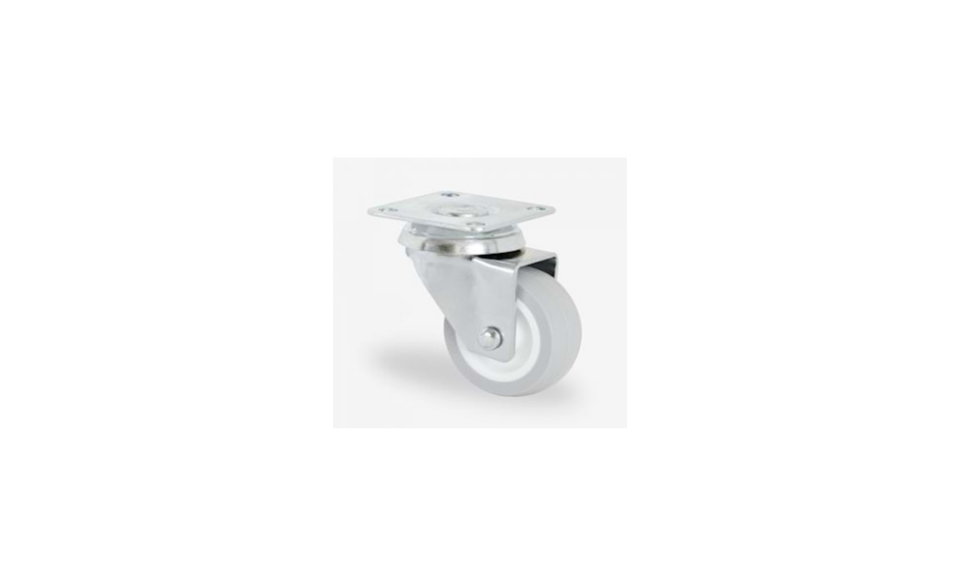 LB02 TPW 050 Tablalı Bilyalı Teker Gri 50mm Çift Sıra