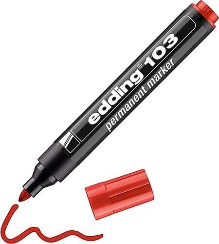 Edding 103 Kırmızı Koli Kalemi