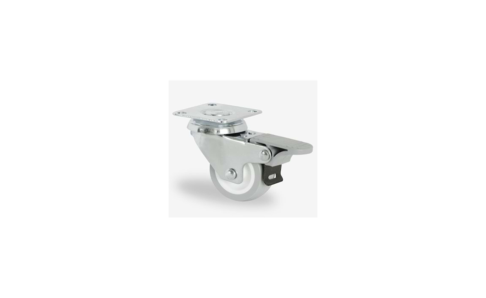HBF02 TPW 075 Tablalı Teker Gri Frenli 75mm