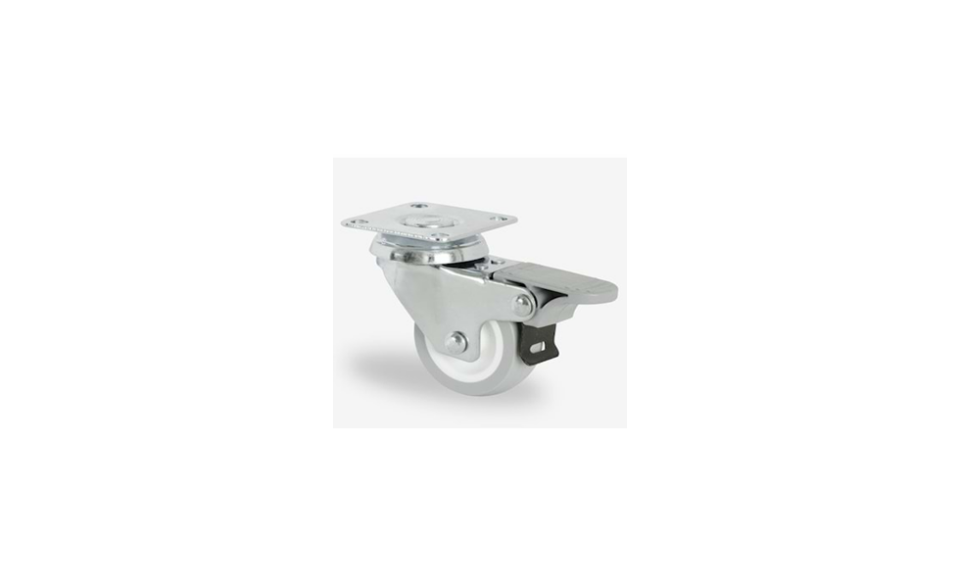 HBF02 TPW 075 Tablalı Teker Gri Frenli 75mm
