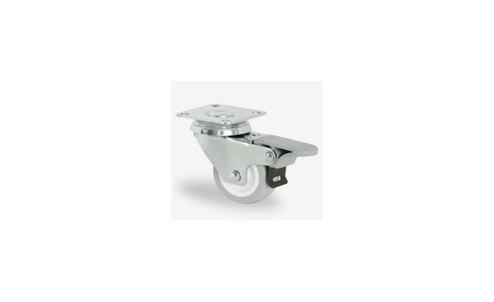 HBF02 TPW 075 Tablalı Teker Gri Frenli 75mm