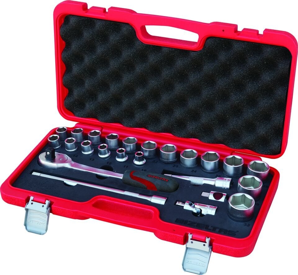 İzeltaş 1/2'' Altı Köşe Lokma Anahtar Takımı (24 Parça)