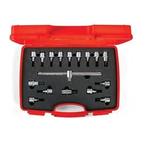 İzeltaş 1/2'' Lokmalı Allen Uç Ve Star (Tork) Uç Takımı 17 Parça