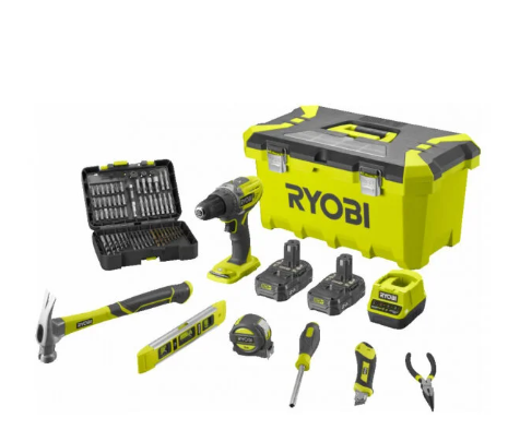 RYOBİ R18PD3-220Tah Akülü Darbeli Matkap 18 V + Aksesuar Seti