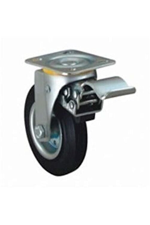 HSF02 LS 080 Lastik Teker Frenli 80mm