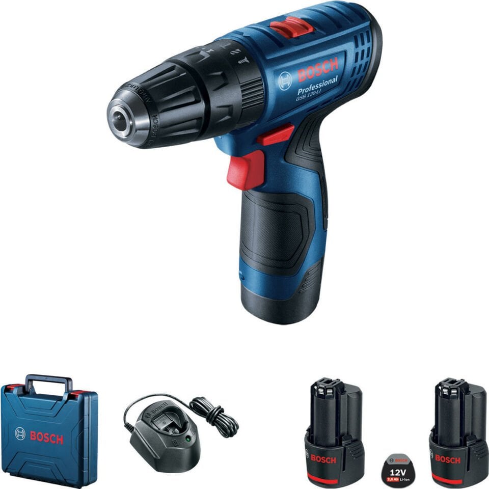 Bosch GSB 120-LI Akülü Darbeli Delme Vidalama 12V 2.0Ah