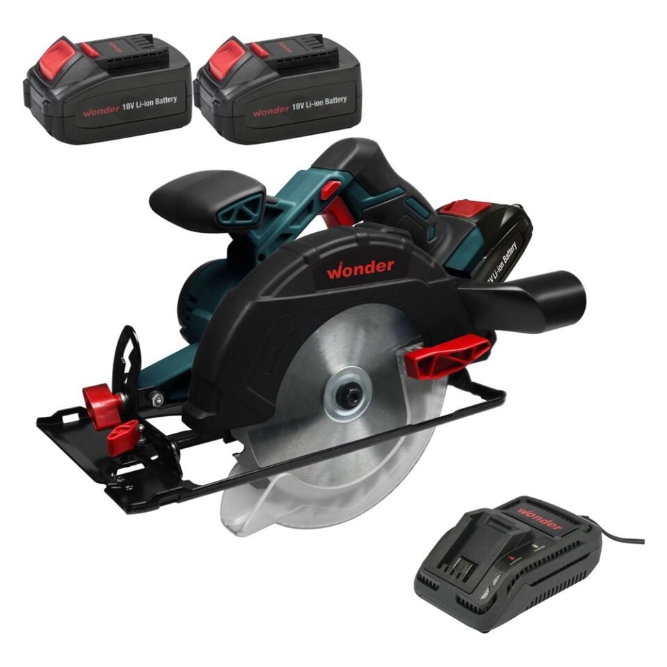 Wonder JD538518 Li-ion Şarjlı Daire Testere Makinesi Seti 18 Volt 3.0 Ah 165mm