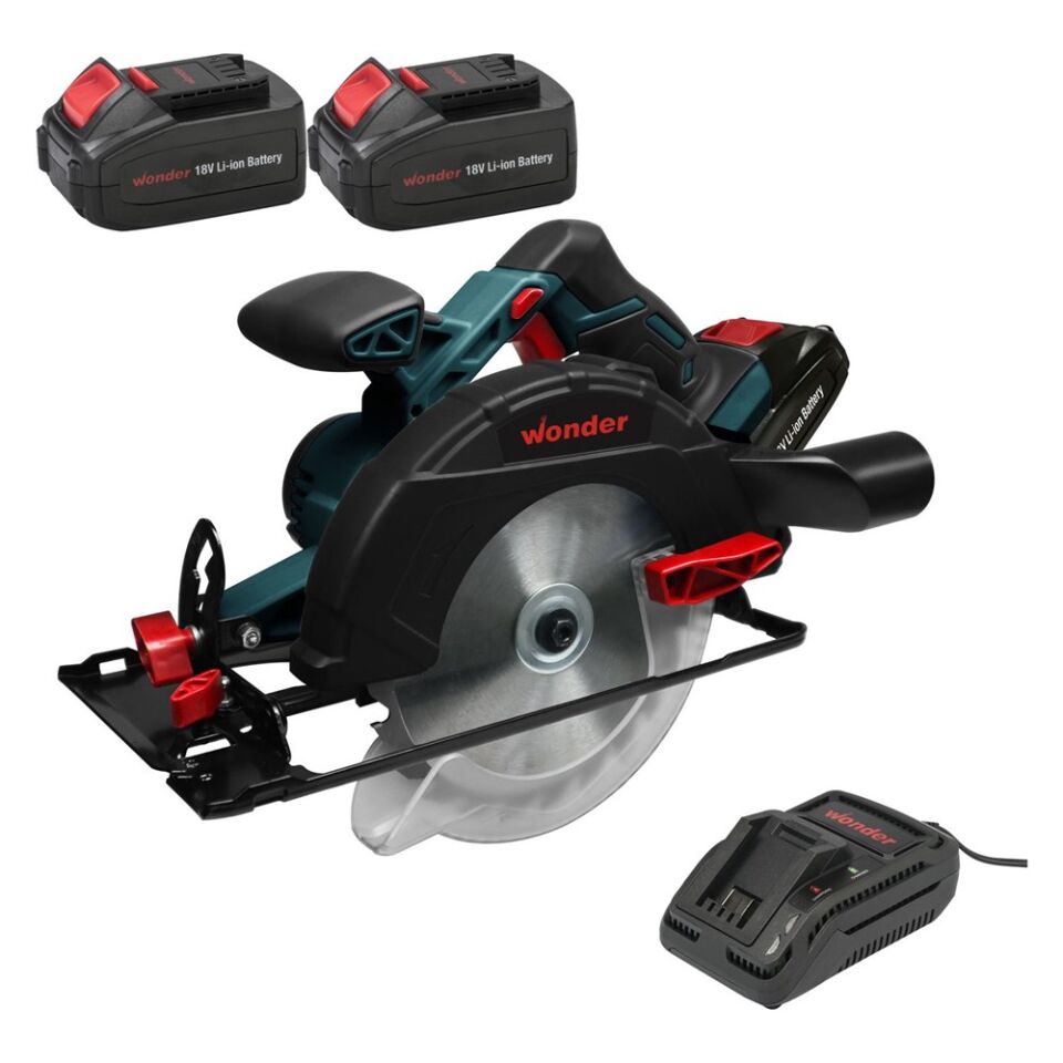 Wonder JD538518 Li-ion Şarjlı Daire Testere Makinesi Seti 18 Volt 3.0 Ah 165mm