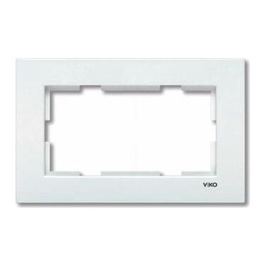 Viko Karre Beyaz İkili Sıva Altı Çerçeve