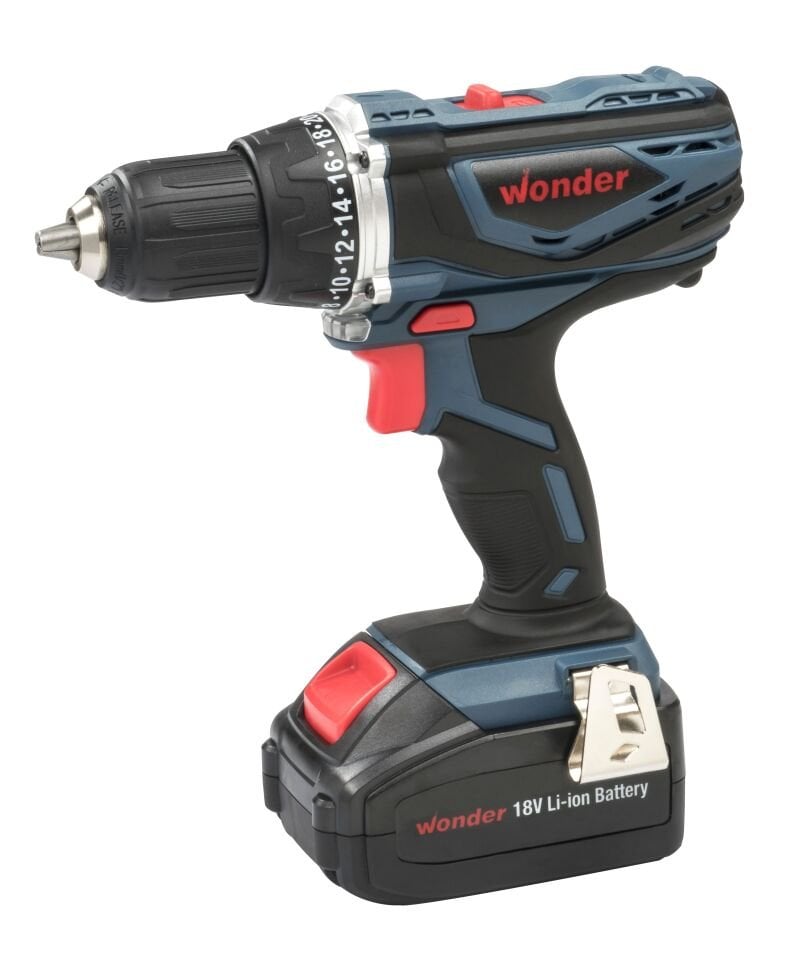 Wonder JD631018A Li-ion Şarjlı Vidalama Matkabı Seti 18 Volt 3.0Ah