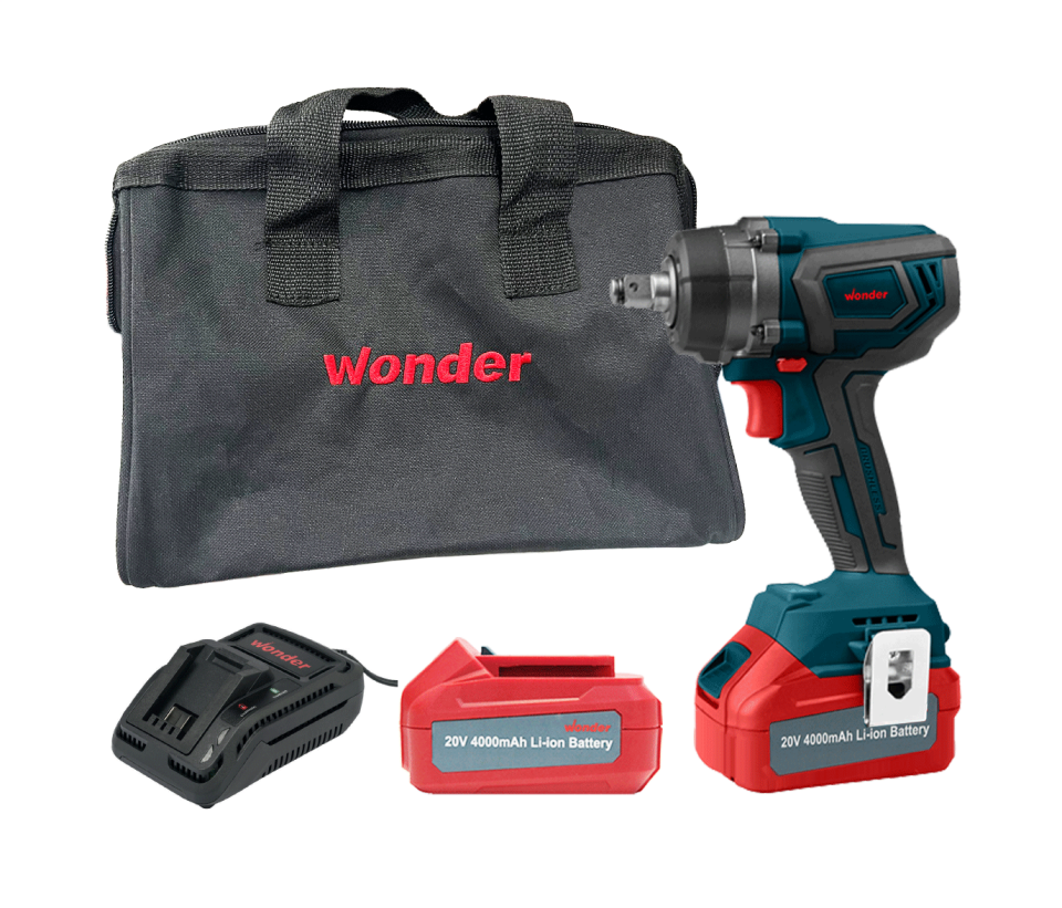 Wonder JDWKS450 20V 4.0Ah Li-ion Çift Akülü Kömürsüz Somun Sıkma 450Nm SB7