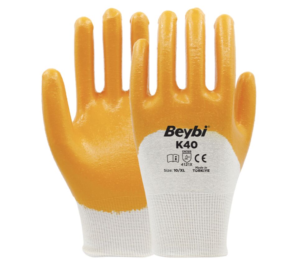 Beybi K40 Pamuk Astarlı Likralı Örme Eldiven No:10