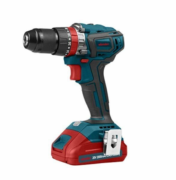 Wonder JDK6310C Kömürsüz  Şarjlı Darbeli Matkap Li-Ion 20 V 2.0 AH 50Nm (SB)