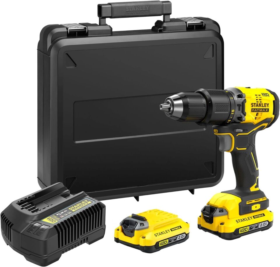 Stanley SBD715D2K Şarjlı Kömürsüz Darbeli Matkap 18V 2.0 Ah