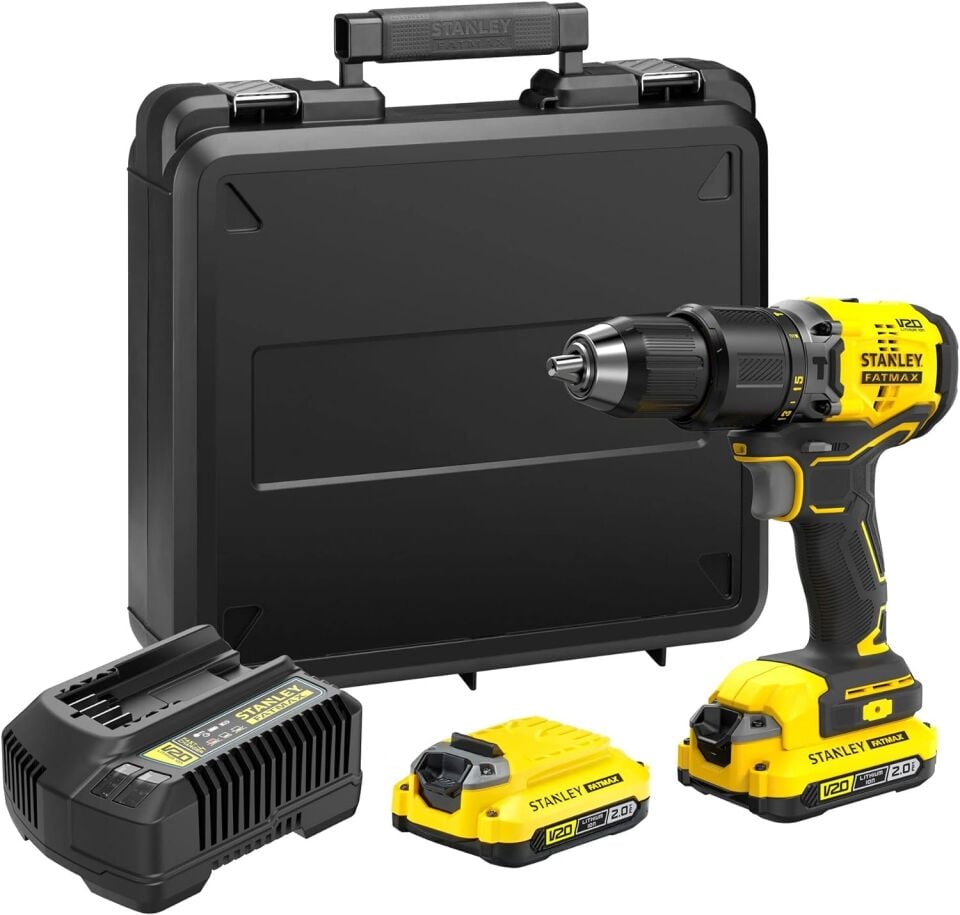 Stanley SBD715D2K Şarjlı Kömürsüz Darbeli Matkap 18V 2.0 Ah