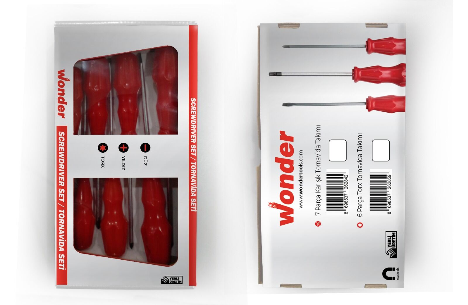Wonder 7 Parça Karışık Tornavida Takımı