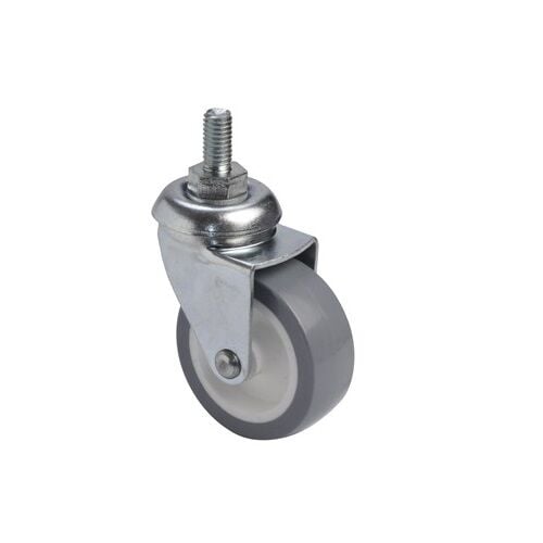 LB01 TPW 050 Civatalı Teker Gri-Beyaz 50mm