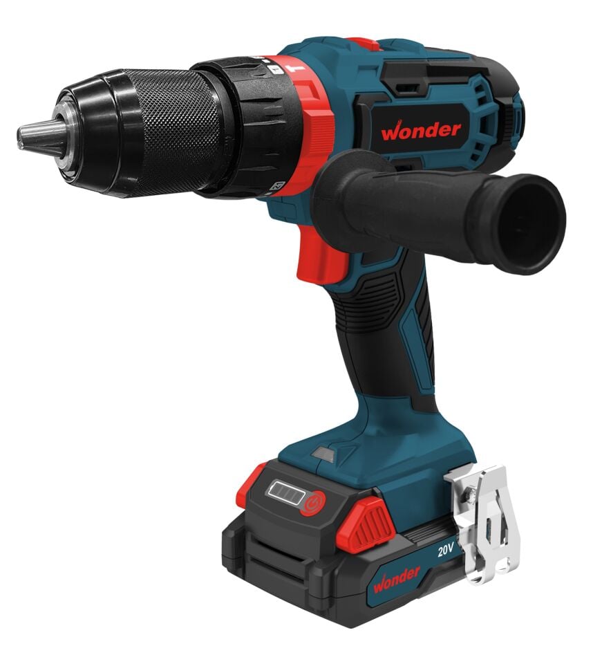 Wonder Darbeli Li-ion Şarjlı Matkap Seti 20V 2.0Ah 50Nm (775 M) (J0Z-WYT02A-18Lİ)