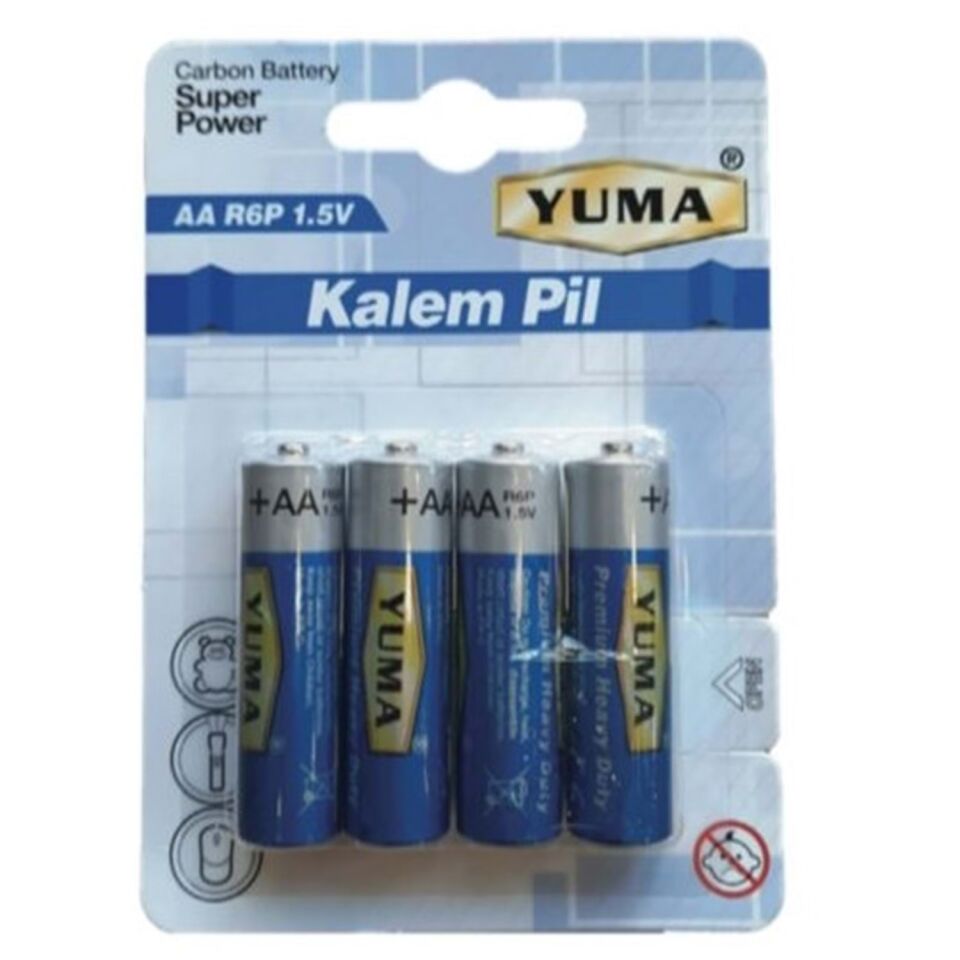 Yuma  AAA İnce Pil 1.5 V 4'lü Blister