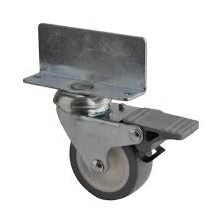 LBF07 TPW 050 Geçmeli L Tablalı Frenli Teker 30mm