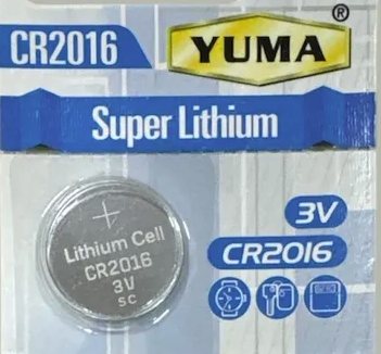 Yuma CR2016 Düğme Pil 3V
