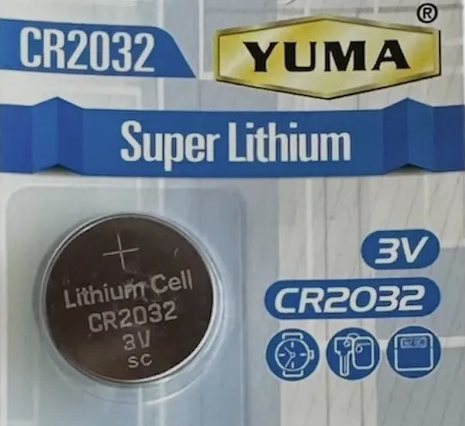 Yuma CR2032 Düğme Pil 3V