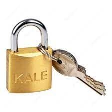 Kale Asma Kilit Sarı 60mm