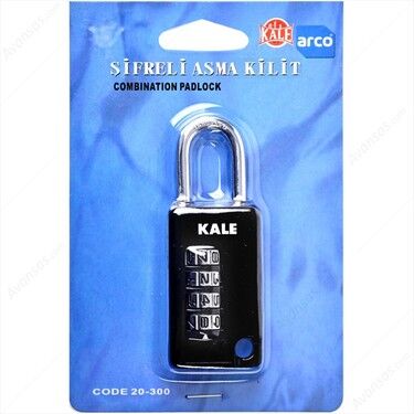 KALE Asma Kilit Şifreli  Dar 4 Basamaklı