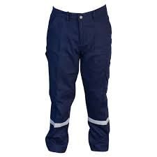 İş Pantolonu 16/12 Gabardin Reflektörlü Lacivert (S)