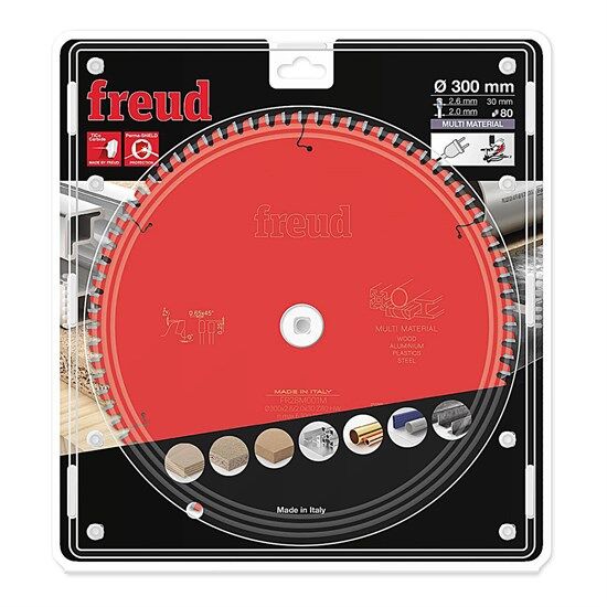 Freud Metal+Ahşap+Demir içinTestere 300x2,6 80 Diş