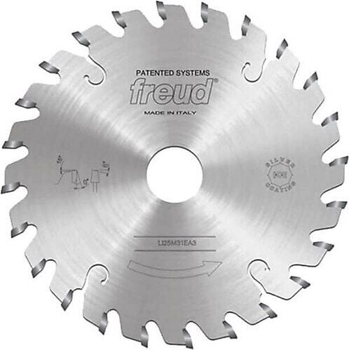 Freud Tek Çizgili Çift Lamineli Panel Çizici 125x3.1-4.3mm 24 Diş