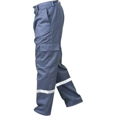 İş Pantolonu 16/12 Gabardin Reflektörlü Gri (M)