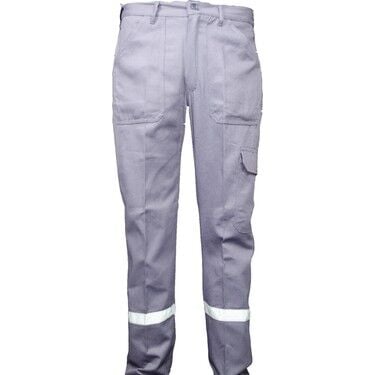 İş Pantolonu 16/12 Gabardin Reflektörlü Gri (L)
