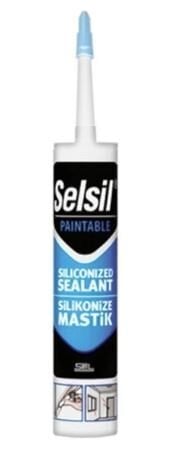 Selsil Silikonize Mastik Beyaz 500 Gr