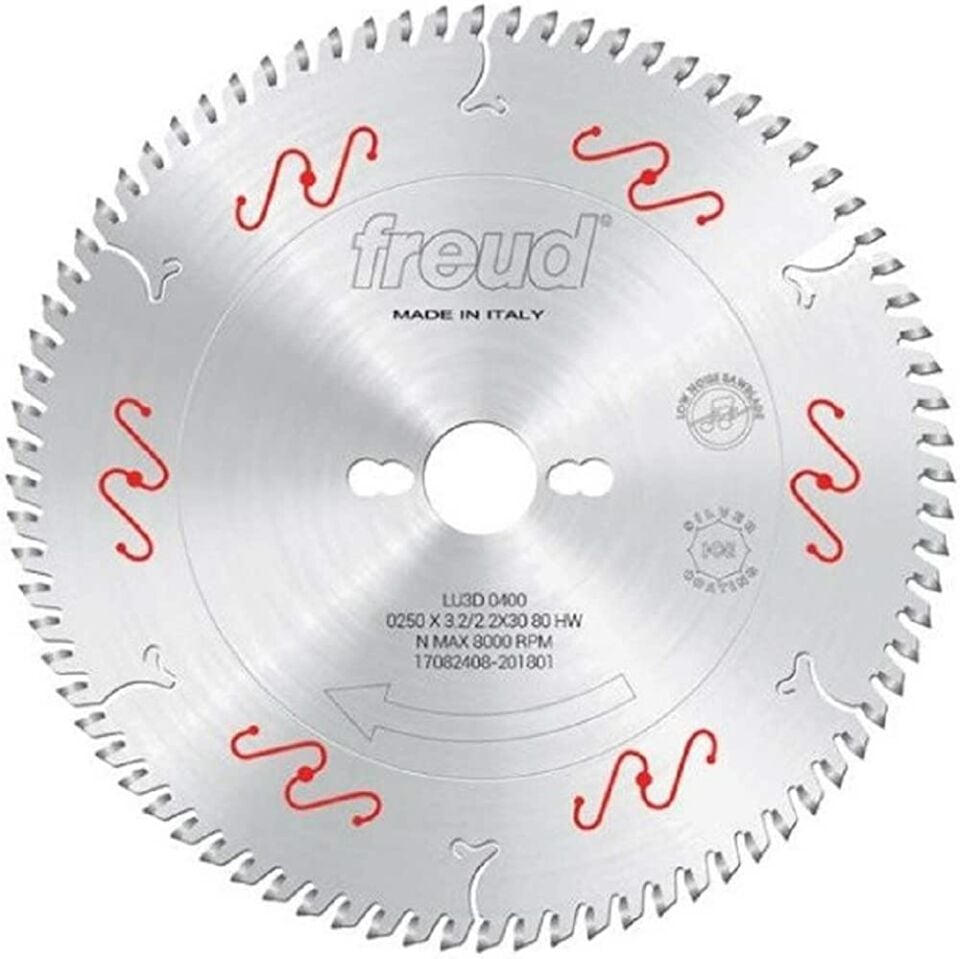 Freud Trapez Dişli Suntalam & Mdflam Testeresi 250x3.2mm 80 Diş