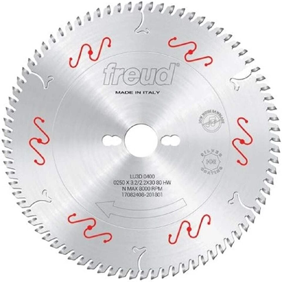 Freud Trapez Dişli Suntalam & Mdflam Testeresi 250x3.2mm 80 Diş