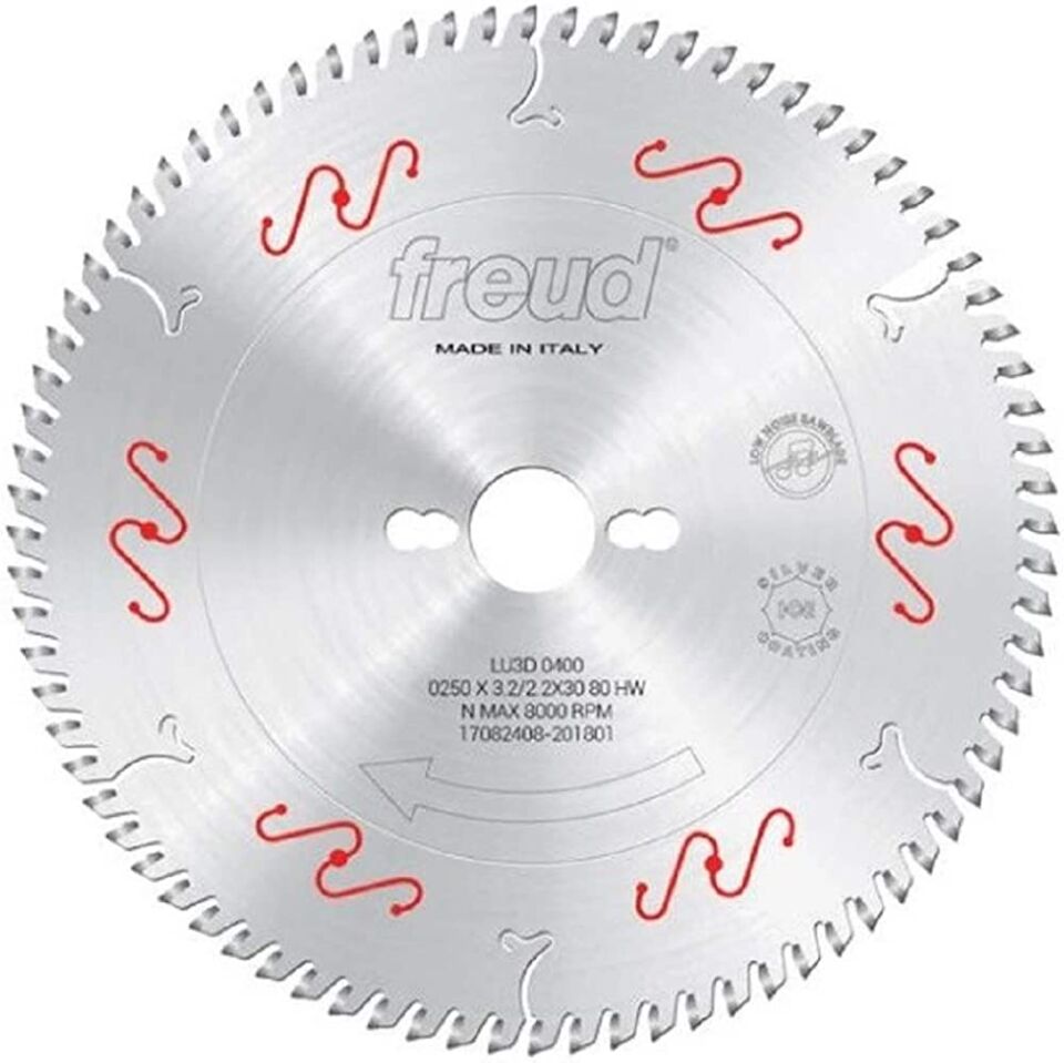 Freud Trapez Dişli Suntalam & Mdflam Testeresi 250x3.2mm 80 Diş