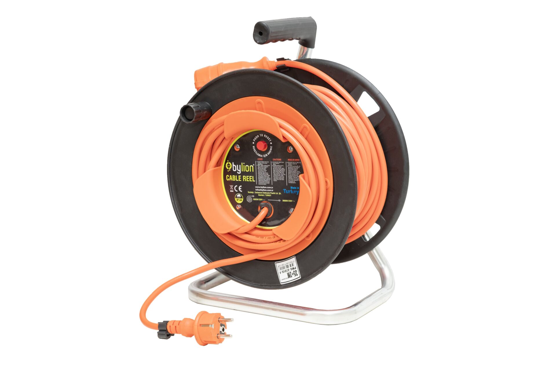 Bylion Plastik Makaralı Kablo 3X2,5 Mm 42 M (Araç Şarjına Uygun)