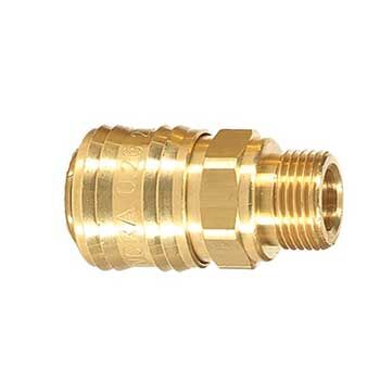 Stoper 3/8'' Erkek Gövde Bilyalı Sarı