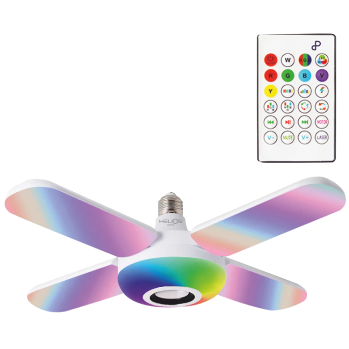 Helios 36Watt Bluetooth 4+1 Music Magic Rgb Pervane Led Ampül