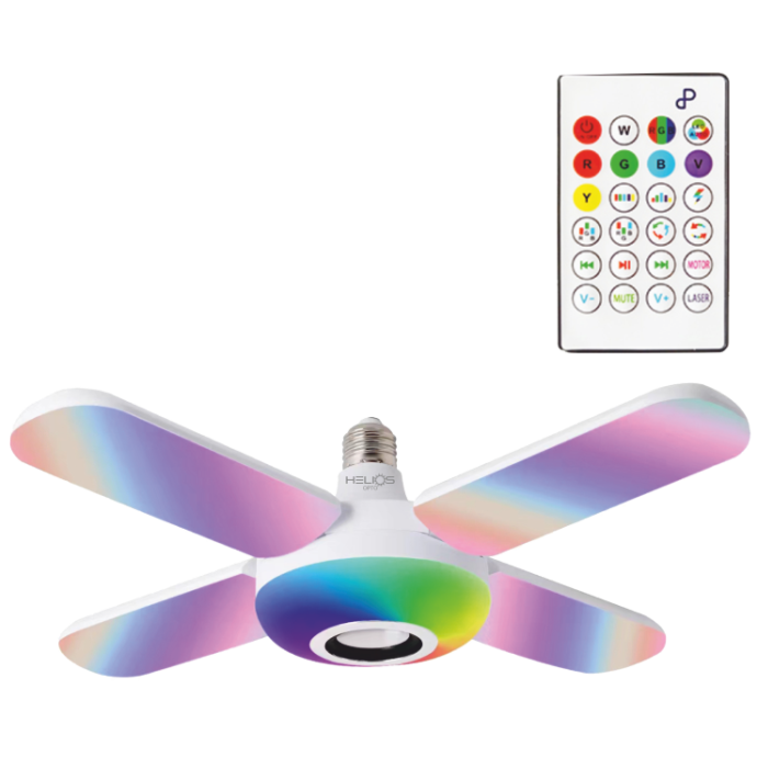 Helios 36Watt Bluetooth 4+1 Music Magic Rgb Pervane Led Ampül