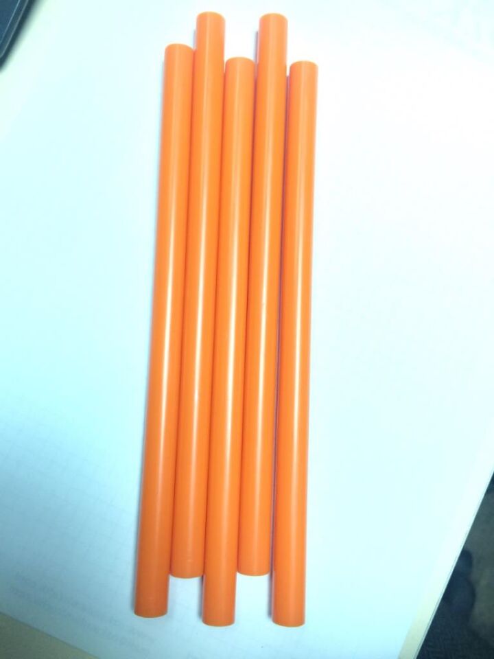 Mum Silikon 12mm Kalın Turuncu kısa  (Paket:4) (80 gr)