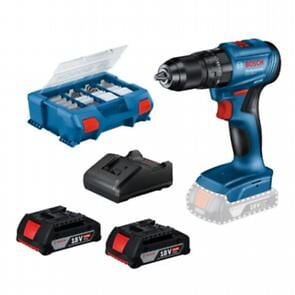 Bosch Gsb 185-Li Akülü Darbeli Delme Vidalama + 2 x 2,0 Ah Akü + 82 Parçalı Aksesuar Seti, Takım Çantasında