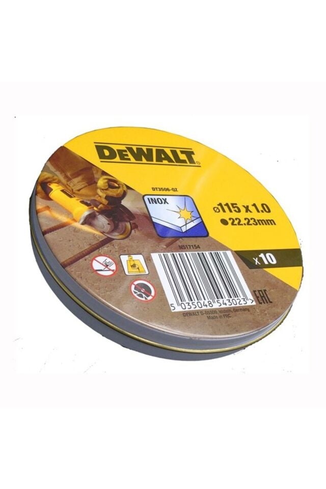 Dewalt DT3506-QZ 115x1 mm Kesici 10 Parça (Teneke Kutulu)