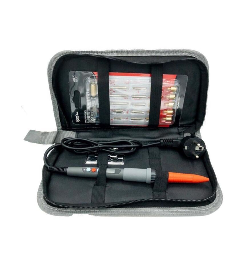 ROX Wood Pro Ahşap Yakma Seti 46 Parça 60 Watt