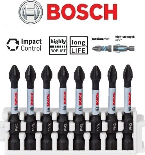 Bosch Impact Control Bits Vidalama Uçları PH2x50mm 8'li